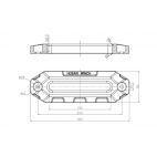 Rep fairlead,  aluminium, 10000-26000 lbs HD modell