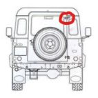 Rear Door Hinge Upper Defender