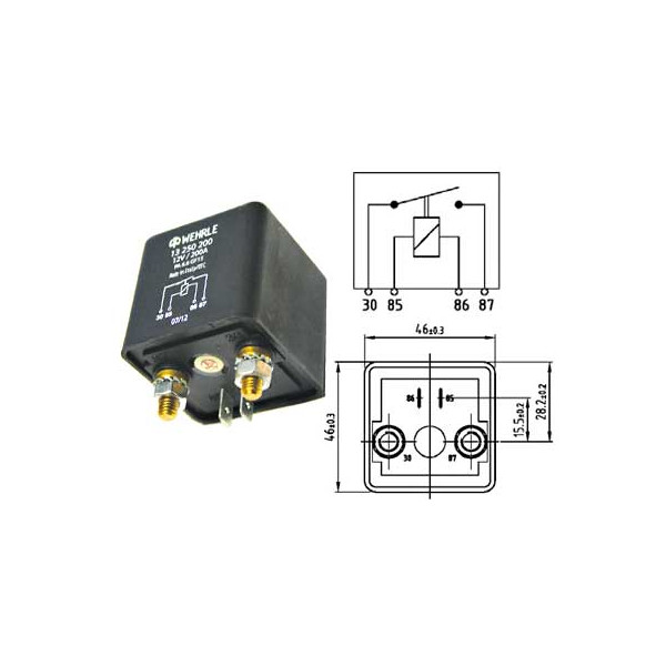 Rele 200A 12V