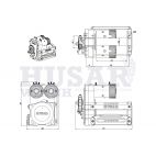 Husar  BST RS 12000 LBS TWIN MOTOR COMPETITION WINCH