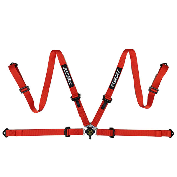Safety Belt 4 Point 2" Red