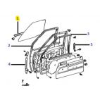 Door Glass Weatherstrip Right