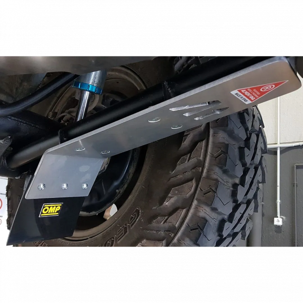 Rear shock absorber skid plate in 6mm pair