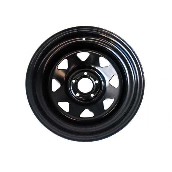 7X15 ET -10 BLACK STEEL WHEEL FOR JEEP
