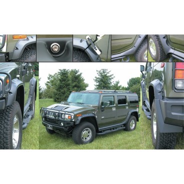 HummeR H2 Pocketstyle FENDER FLARES 4"