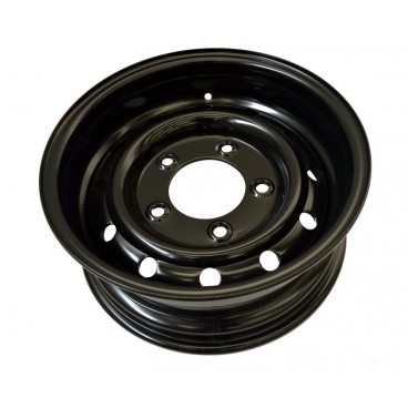 WOLF STEEL WHEELS 6.5X16 ET 0 BLACK FOR LAND ROVER