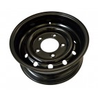 WOLF STEEL WHEELS 6.5X16 ET 0 BLACK FOR LAND ROVER