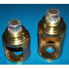 REAR SHOCK + 5cm RAISED BRAKETS PAIR, Land Rover