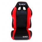 TYREX SPORT SEAT LEATHER BLACK AND RED