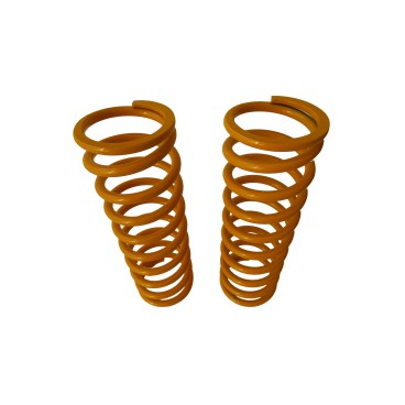 PAIR OF FRONT SPRINGS +10 CM YELLOW