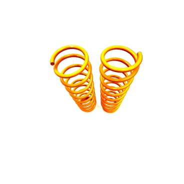 Coil Springs, +5/6 cm, Front, Yellow